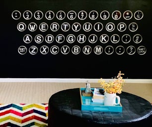 Make a Typewriter Keyboard Wall With Paper + Resin!