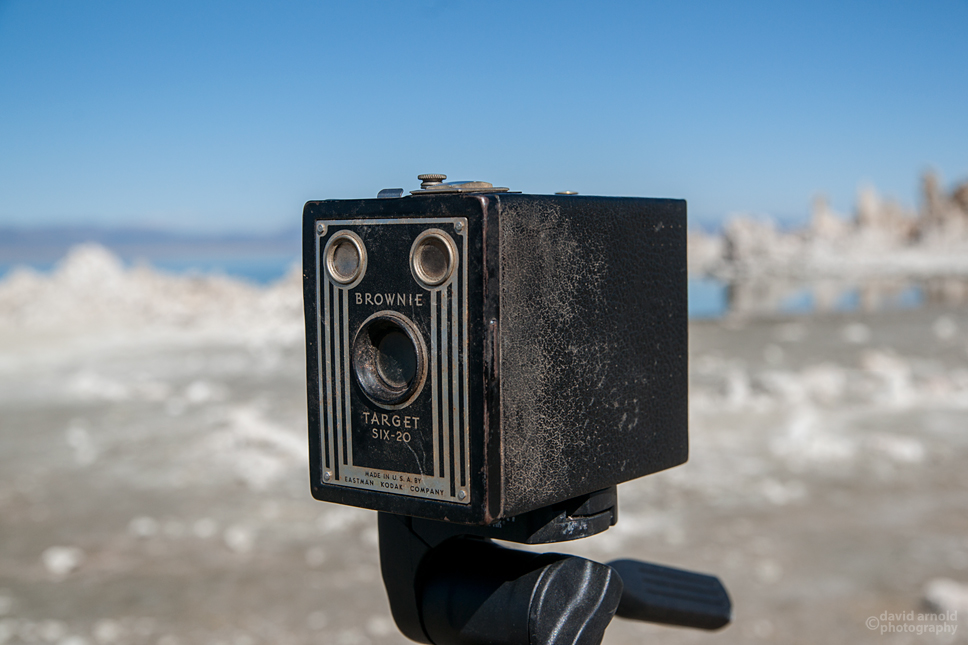 The Kodak Brownie Target Six-20 at Mono Lake California