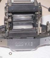 Exakta Exa 500 shutter removed from body