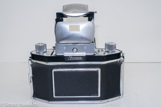 Exakta Exa version 4 - back view with sports finder