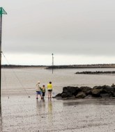 Minehead beach in summer 2