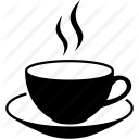 breakfast, cafe, cup, drink, hot coffee mug, java, tea icon