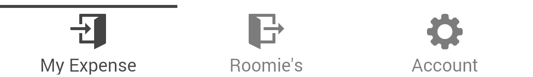 Change the icons and tab text using this example code for Ionic framework.