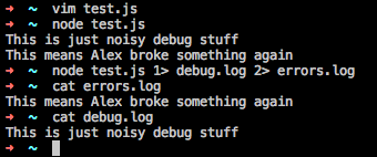 Console redirection example