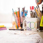 Sample picture for an application showing pencils and a mug