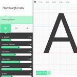 screenshot of the prototypo.io font editor app