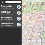 screenshot of the mapchat application