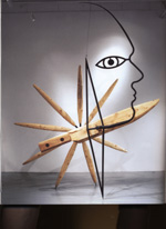 Me, Knife, Diamond and Flower, 1999 by James Surls