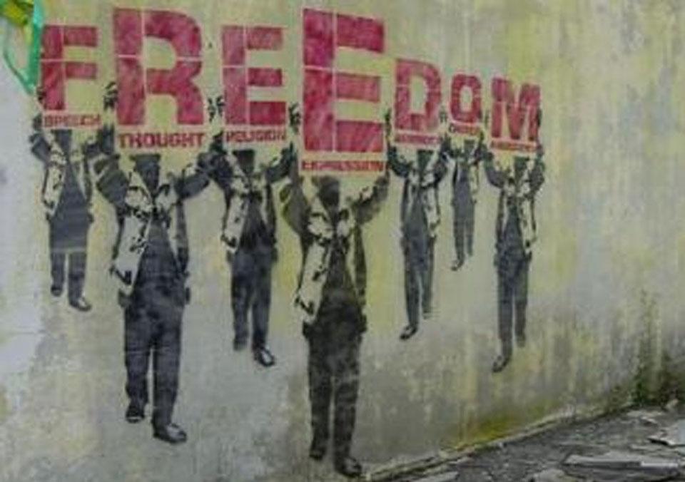 Graffiti in Tahrir Square. Photo by Costanza La Mantia