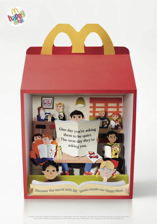 paper art McDonald's design 1