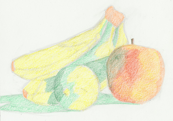 Adding a second layer of colors to the apple