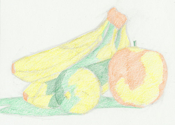 Pencil in the first layer of the shadows