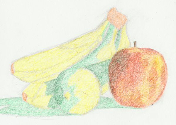 Adding the first layer color again to the apple