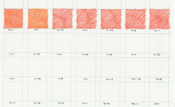 Pencil in second layer of yellow