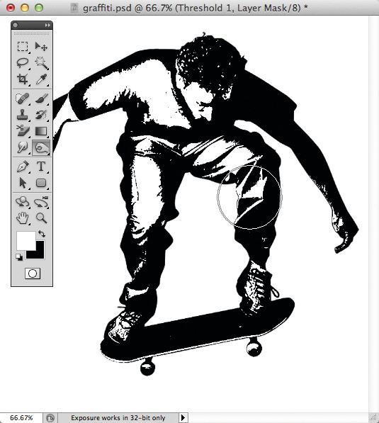 Banksy Graffiti Effect: Step 1