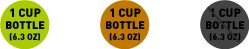 1 Cup <6.3 oz.> Bottle with Sifter