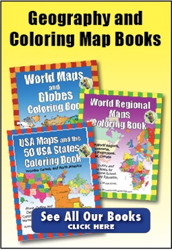 geography and coloring books ad