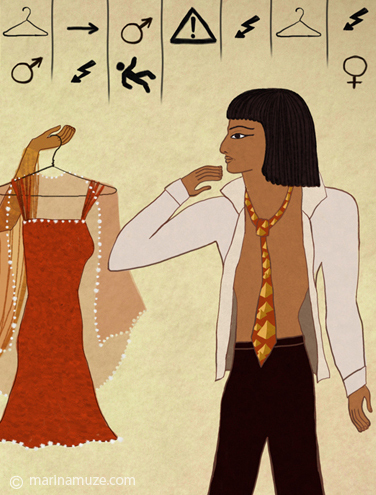 Modern Ancient Egypt dresses fragment 2 c