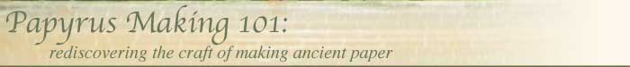 Papyrus Making 101: rediscovering the craft of making ancient paper