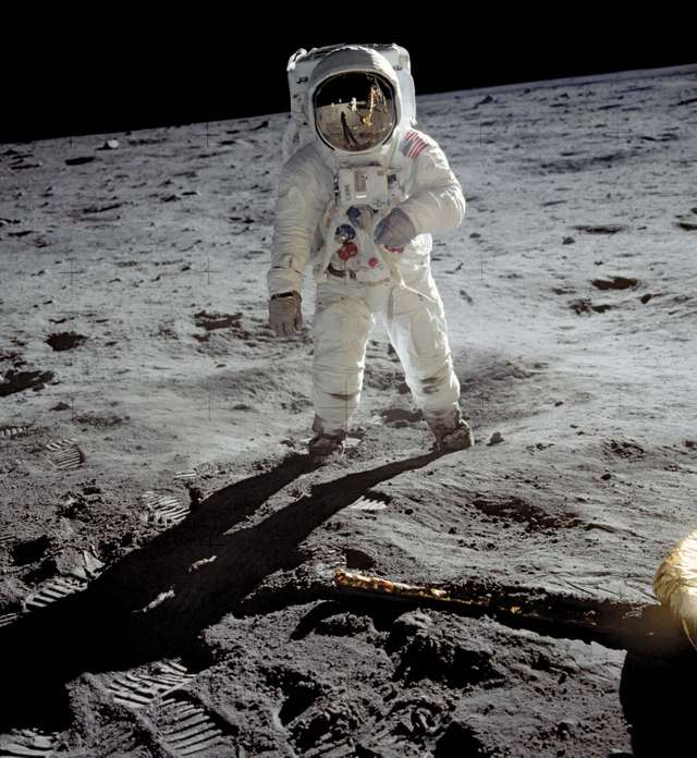 Buzz Aldrin on the Moon