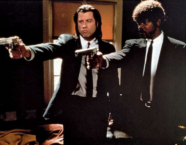 John Travolta and Samuel L. Jackson in Pulp Fiction