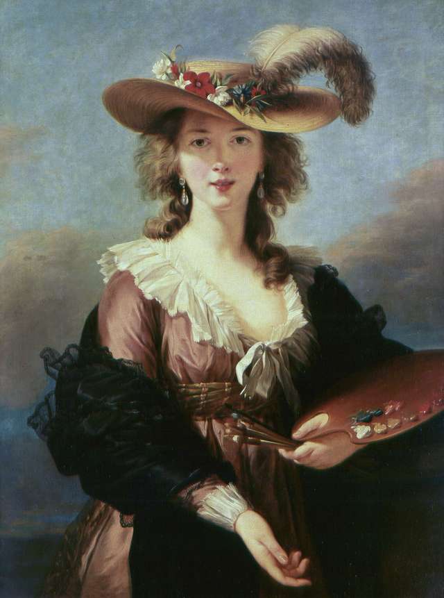 Vigée-Lebrun, Élisabeth: Self-Portrait in a Straw Hat