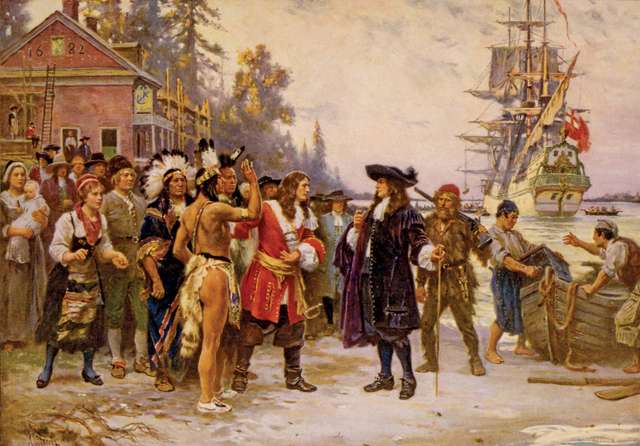 Ferris, Jean Leon Gerome: The Landing of William Penn