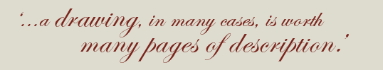 '...a drawing, in many cases, is worth many pages of description.'