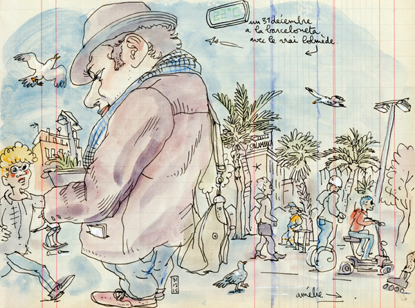 lolmède à la plage