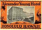 Honolulu, Hawaii Hotel HI Vintage-Looking Travel Decal/Luggage Label/Sticker