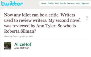 Look Who's Snarking Now: Novelist Uses Twitter to Trash Critic