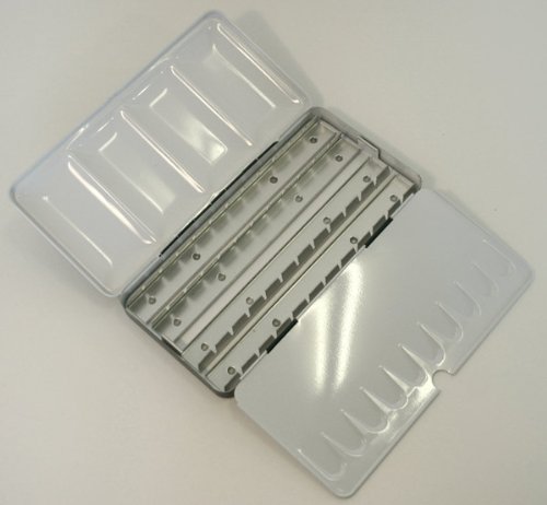 Lightweight Metal Tin Watercolour Box 36 Half Pan/18 Full Pan