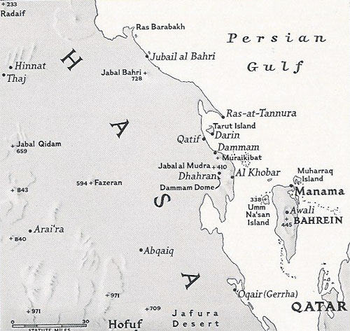 Map of the Hasa Province